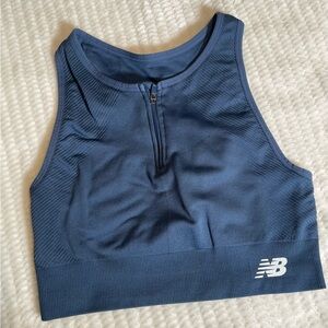 New Balance Navy Activewear Top